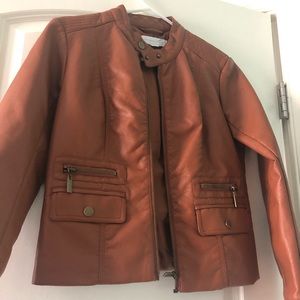 Ny and Co brown faux leather jacket